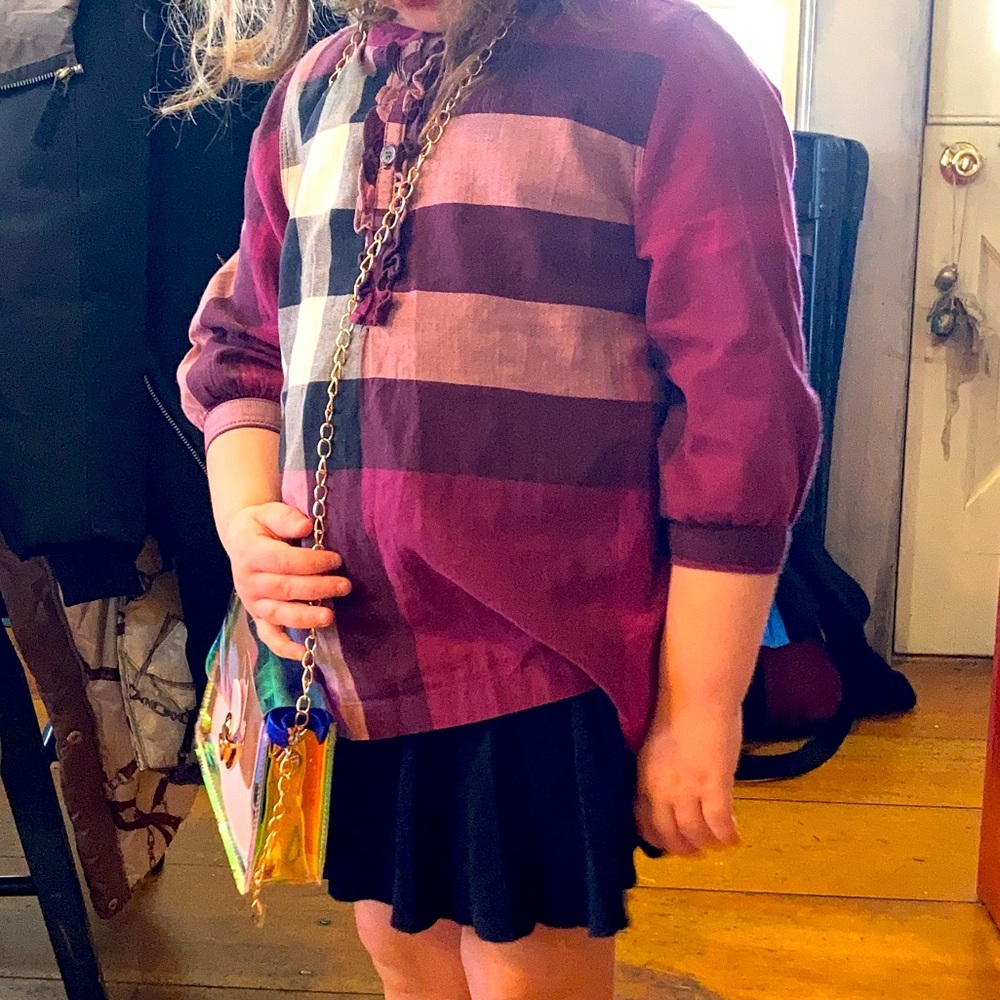 Authentic Burberry girls blouse